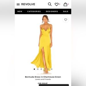 Satin dress, worn once